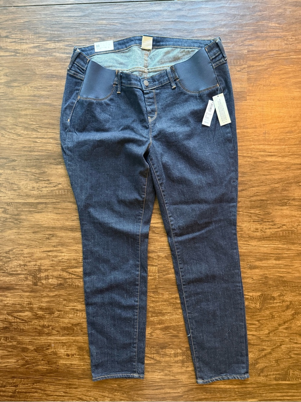 Old Navy Dark Blue Maternity jeans with Stretch Panel